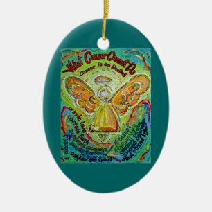 Regenboog Kanker Kan geen engel Ornament op Maat