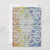 regenboog kant hart save the dates save the date (Voorkant)