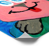 Regenboog Karakter Poster Papier (Halfglans (Hoek)