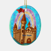 Regenboog Kasteel Keramisch Ornament (Rechts)