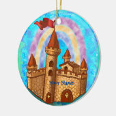 Regenboog Kasteel Keramisch Ornament (Links)