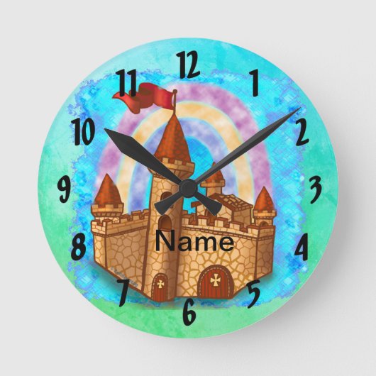 Regenboog Kasteel  Ronde Klok (Voorkant)