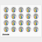 Regenboog Kat Braken Stickers (Vel)