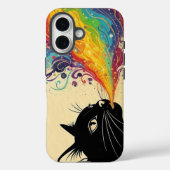 Regenboog kat Case-Mate iPhone case (Achterkant)