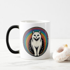 Regenboog Kat Magische Mok