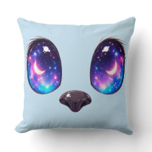 Regenboog Kat Ogen Kawaii Kat Gezicht Illustratie