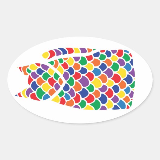 Regenboog Kat stickers (Voorkant)