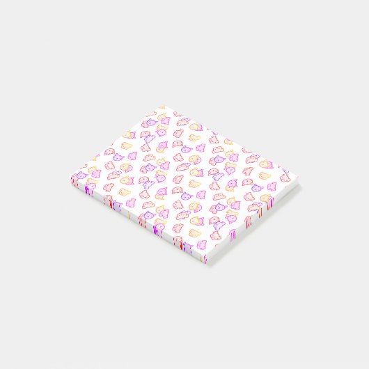 Regenboog Katten en Honden Post-it® Notes (Schuin)