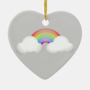 Regenboog Keramisch Ornament