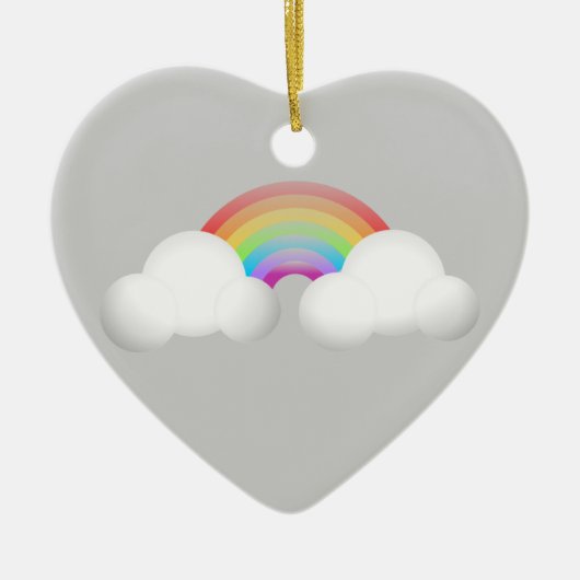 Regenboog Keramisch Ornament (Voorkant)
