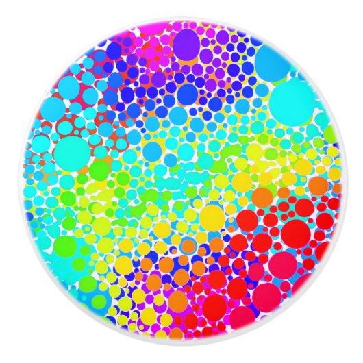 Regenboog keramische knoppen (Voorkant)