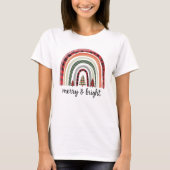Regenboog Kerstboog T-shirt (Voorkant)