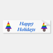 Regenboog Kerstboom voor Homoseksuele Mannen Maatw Bumpersticker (Voorkant)