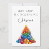 Regenboog Kerstkaart (Voorkant)