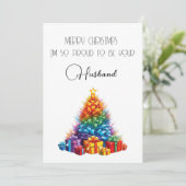 Regenboog Kerstkaart (Staand voorkant)