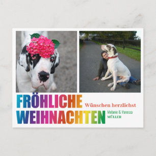 Regenboog Kerstkaart Briefkaart