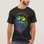 Regenboog Kerstman Kerstmis in juli T-shirt (Voorkant)
