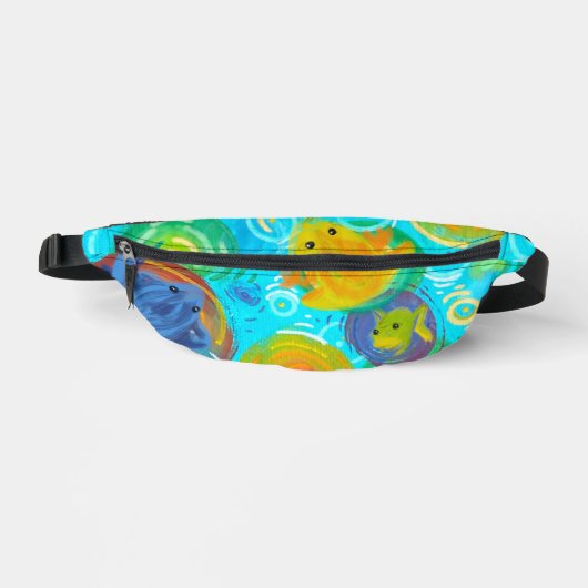 Regenboog Kikkers Fanny Pack Heuptasje (Voorkant)