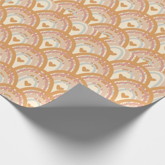 Regenboog Kinder inpakpapier Schattige kleurrijke  (Hoek)