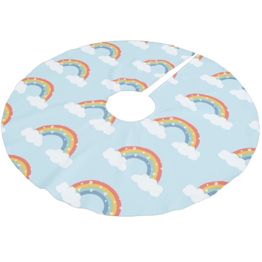 Regenboog Kinder kerstkous Kerstboom Rok (Gekanteld)