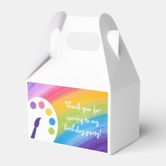 Regenboog Kinder Kunst Party Favor Boxes Bedankdoosjes