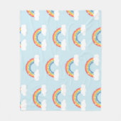 Regenboog Kinder magische patroon Fleece Deken (Voorkant)