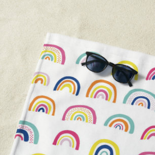 Regenboog kinder motief strandlaken