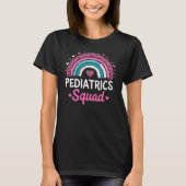Regenboog Kindergeneeskunde Team Valentijnsdag Kin T-shirt (Voorkant)