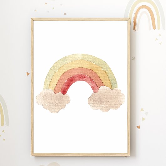 Regenboog Kinderkamer Poster Boho Kinderkamer Deco