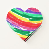 Regenboog Kinderkunst Notitieboek (Achterkant)