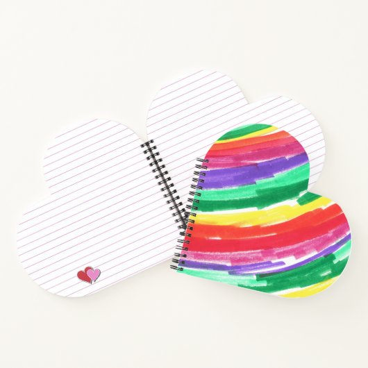 Regenboog Kinderkunst Notitieboek (Binnen)