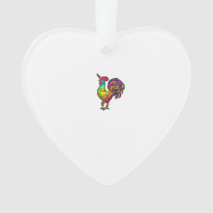 Regenboog Kip Eenhoorn Haantje Grappige Dieren Afb Ornament
