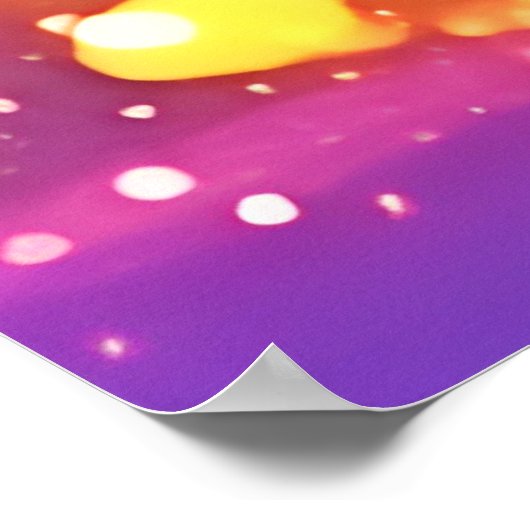 Regenboog Kitten Droom Poster (Hoek)