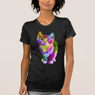 regenboog kitten T-shirt