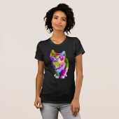 regenboog kitten T-shirt (Voorkant volledig)