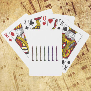 Regenboog Klarinet Ontwerp voor Muzikanten Pokerkaarten