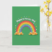 Regenboog Klaver Patroon Kaart (Gele Bloem)