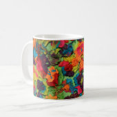 Regenboog Klei Bloemen Koffiemok (Voorkant links)