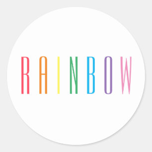REGENBOOG Kleine ronde Stickers