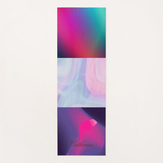 Regenboog Kleur Eco Vriendschappelijke Douanenaam Yogamat (Voorkant)