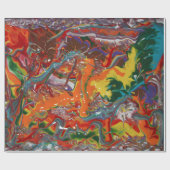 Regenboog Kleur Flow Schilder Kunst Cadeaupapier (Vlak)