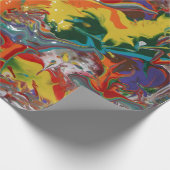 Regenboog Kleur Flow Schilder Kunst Cadeaupapier (Hoek)