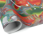 Regenboog Kleur Flow Schilder Kunst Cadeaupapier (Rol Hoek)