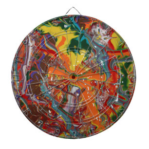 Regenboog Kleur Flow Schilder Kunst Dartbord