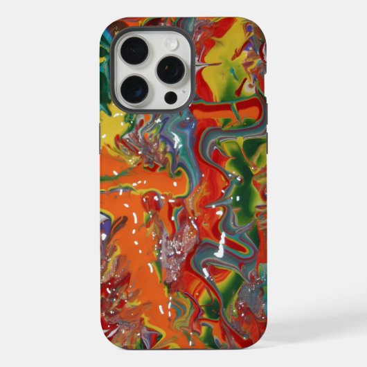 Regenboog Kleur Flow Schilder Kunst iPhone Hoesje (Achterkant)