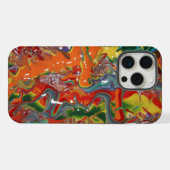 Regenboog Kleur Flow Schilder Kunst iPhone Hoesje (Achterkant horizontaal)