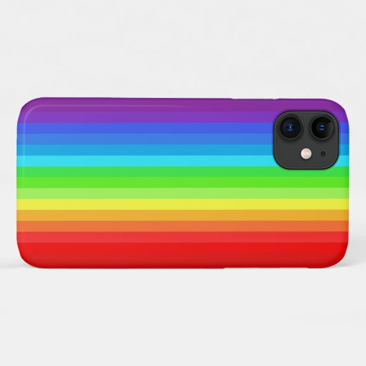 Regenboog Kleur iPhone Case (Achterkant (horizontaal))