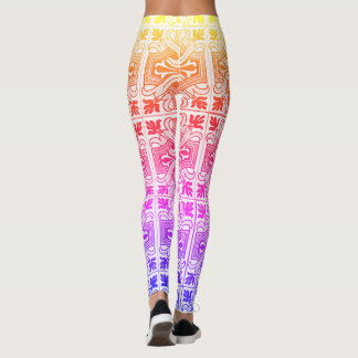 "Regenboog kleur magische oosterse tapijt patroon" Leggings
