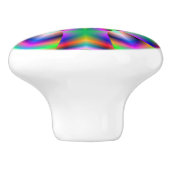 Regenboog kleur ringen fractal knop (Zijkant)