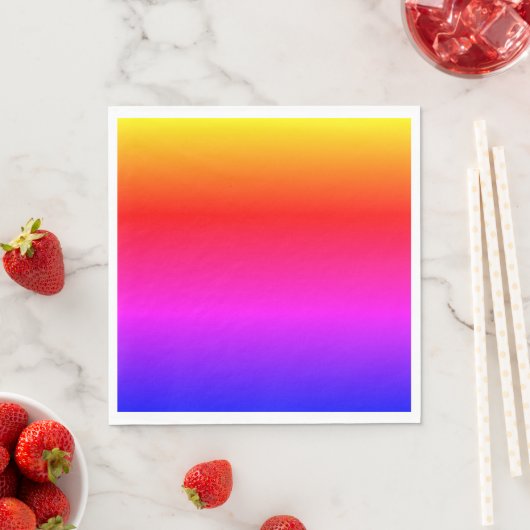 Regenboog kleur servetten (Insitu)